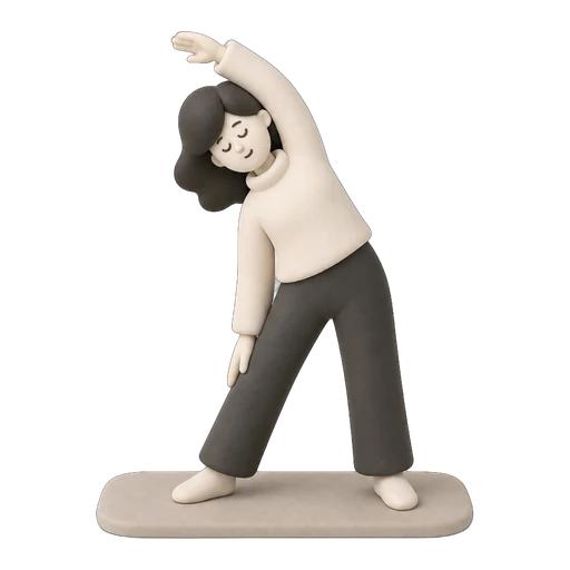 Person in peaceful yoga pose