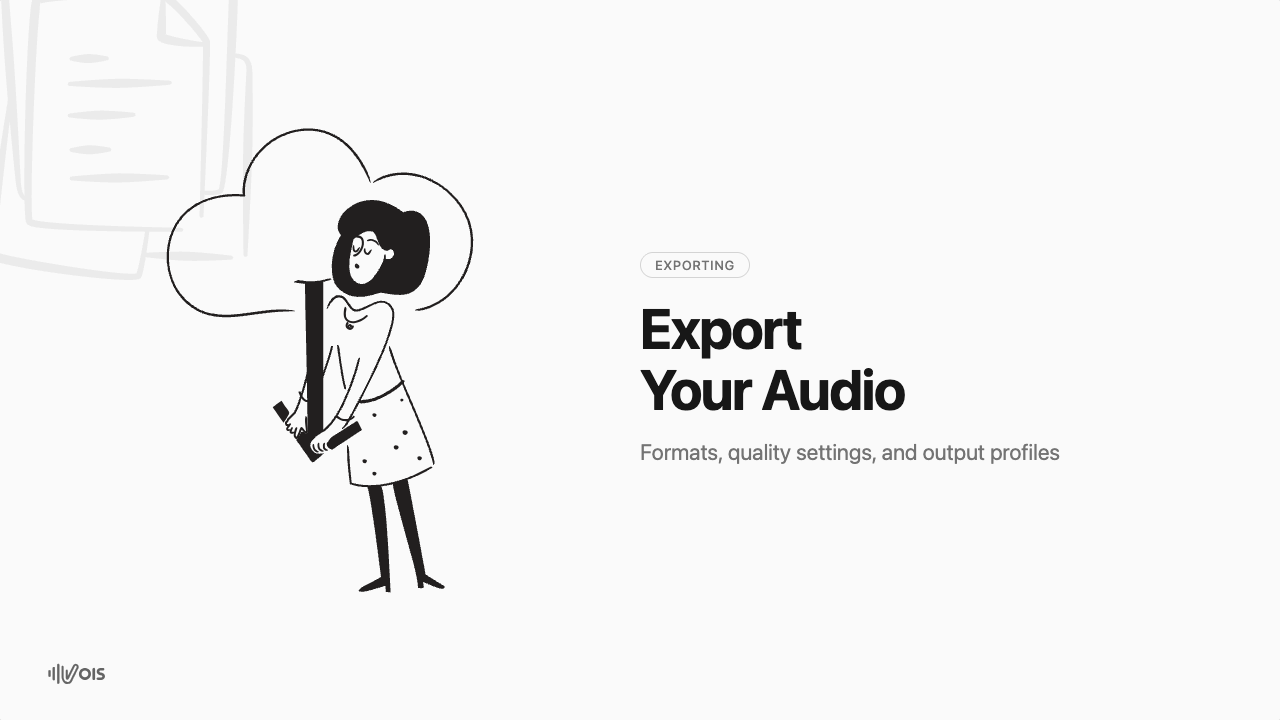 Exporting Your Audio
