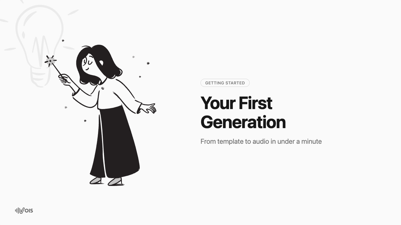 Your First Voice Generation