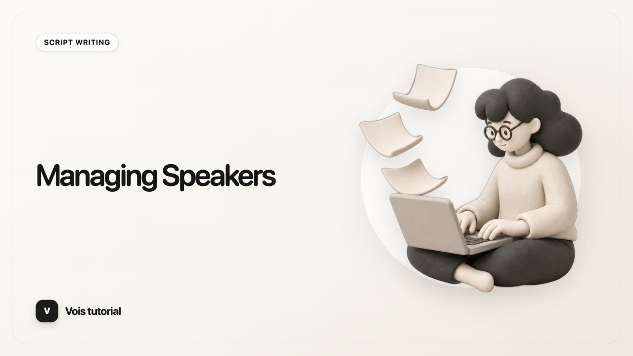 Managing Speakers